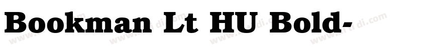 Bookman Lt HU Bold字体转换